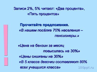 Презентация проценты - слайд 4 4 слайд презентации проценты