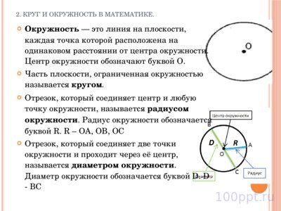 Презентация круг и окружность - слайд 7 7 слайд презентации круг и окружность
