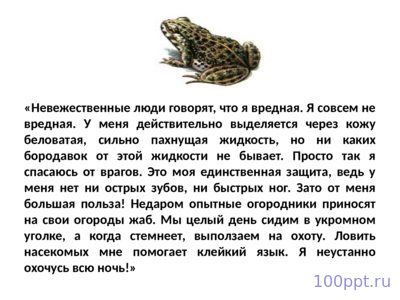 Презентация лягушки и жабы - слайд 7 7 слайд презентации лягушки и жабы