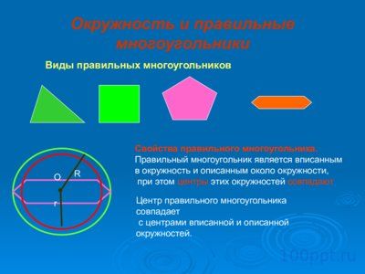 Презентация радиус вписанной и описанной окружности - слайд 8 8 слайд презентации радиус вписанной и описанной окружности