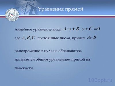Презентация прямая линия на плоскости - слайд 3 3 слайд презентации прямая линия на плоскости