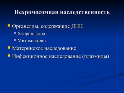 Презентация нехромосомная (внеядерная) наследственность - слайд 2 2 слайд презентации нехромосомная (внеядерная) наследственность