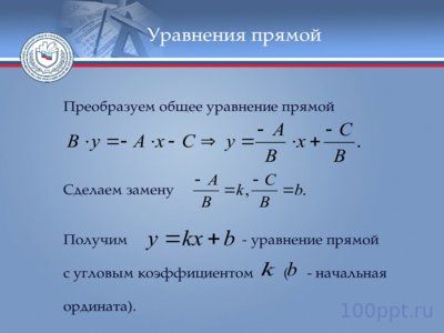 Презентация прямая линия на плоскости - слайд 4 4 слайд презентации прямая линия на плоскости