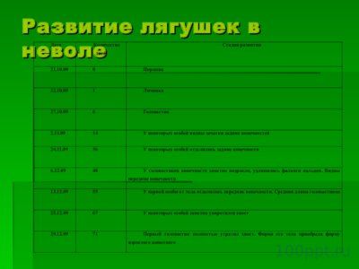Презентация шпорцевые лягушки - слайд 8 8 слайд презентации шпорцевые лягушки