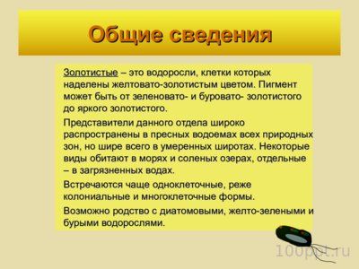 Презентация отдел золотистые водоросли - слайд 1 1 слайд презентации отдел золотистые водоросли