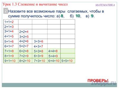 Презентация сложение и вычитание чисел в столбик - слайд 4 4 слайд презентации сложение и вычитание чисел в столбик