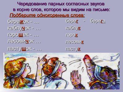 Презентация чередование согласных звуков на письме - слайд 3 3 слайд презентации чередование согласных звуков на письме