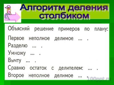 Презентация алгоритм деления столбиком - слайд 3 3 слайд презентации алгоритм деления столбиком