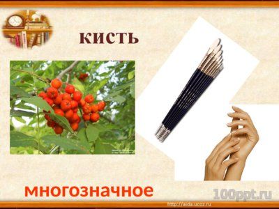 Презентация многозначность слова - слайд 8 8 слайд презентации многозначность слова