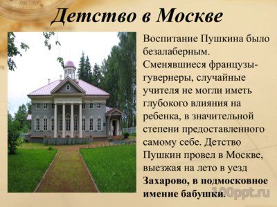 Презентация биография Пушкина А.С. - слайд 3 3 слайд презентации биография Пушкина А.С.
